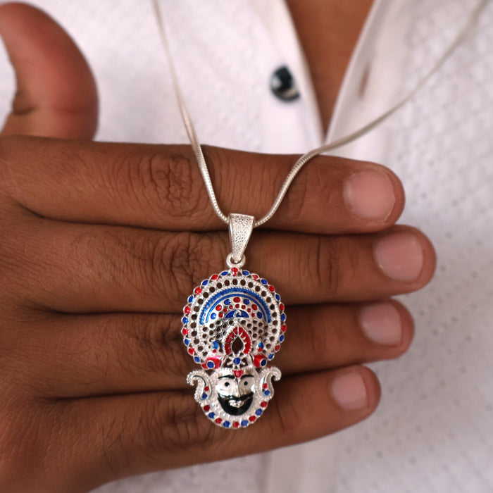 Silver Khatu Shyam Pendant