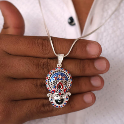 Silver Khatu Shyam Pendant