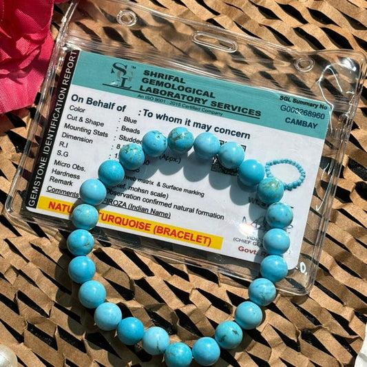 Firoza Bracelet - ISO  Lab Certified