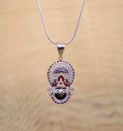 Silver Khatu Shyam Pendant