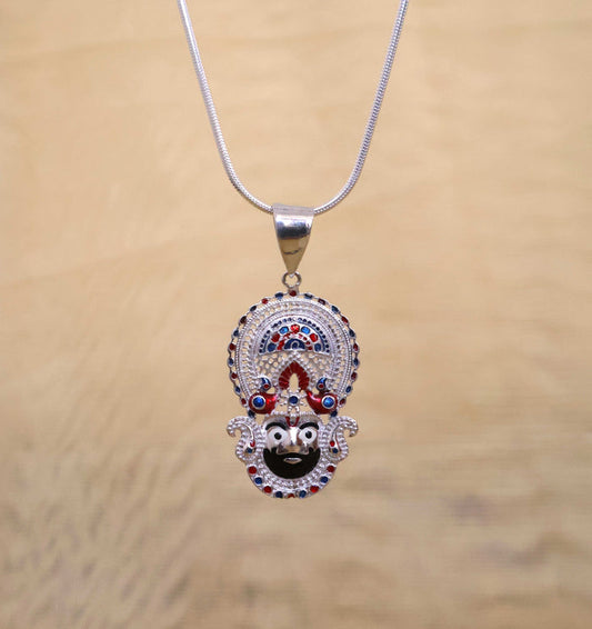 Silver Khatu Shyam Pendant