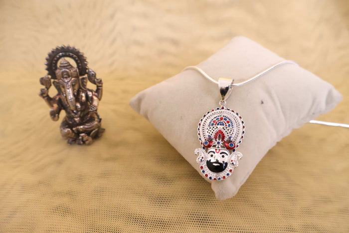 Silver Khatu Shyam Pendant